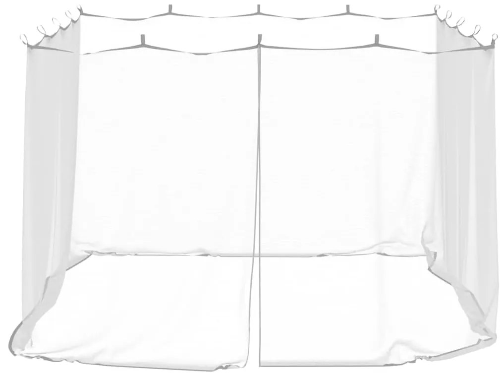 vidaXL Κουνουπιέρα 156 Λευκή 300x300x200εκ. από Δίχτυ