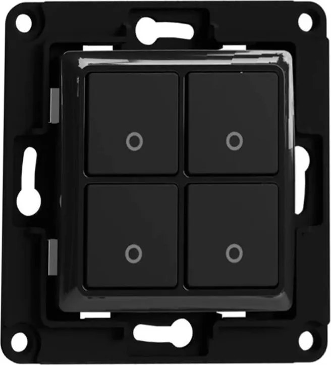Shelly wall switch 4 button (Black)