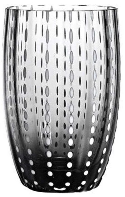 Ποτήρι Νερού Perle PR00109 320ml Grey Zafferano Glass