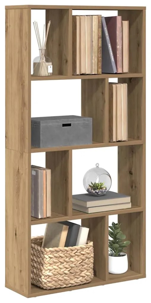 vidaXL Βιβλιοθήκη Αρτισιανή Δρυς 60x20x120 εκ. από Επεξεργασμένο Ξύλο