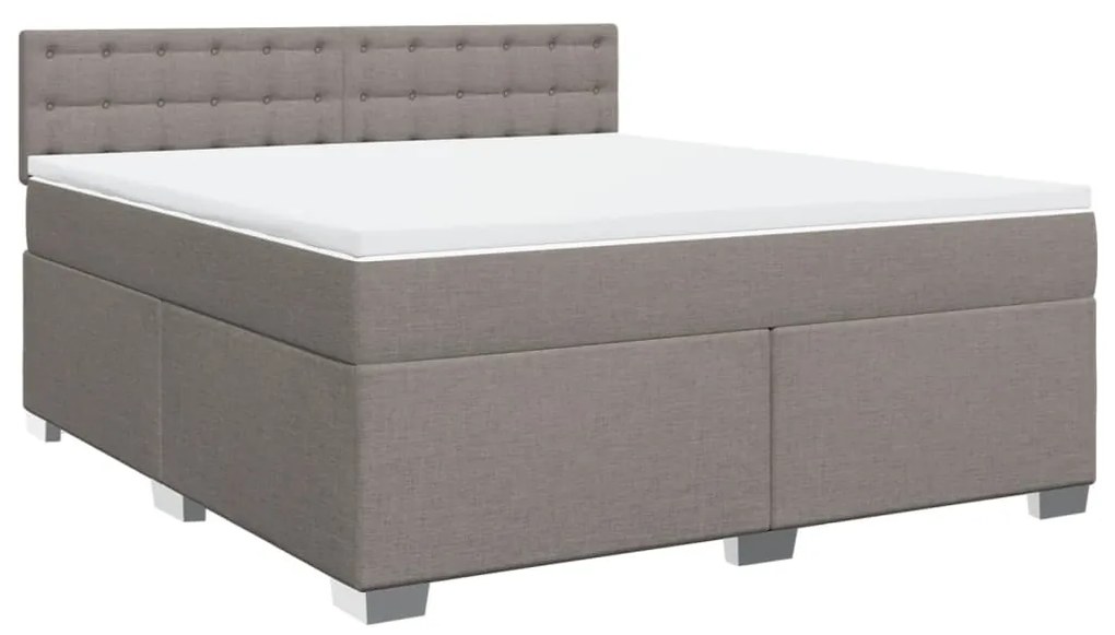 ΚΡΕΒΑΤΙ BOXSPRING ΜΕ ΣΤΡΩΜΑ TAUPE 180X200 ΕΚ. ΥΦΑΣΜΑΤΙΝΟ 3288285