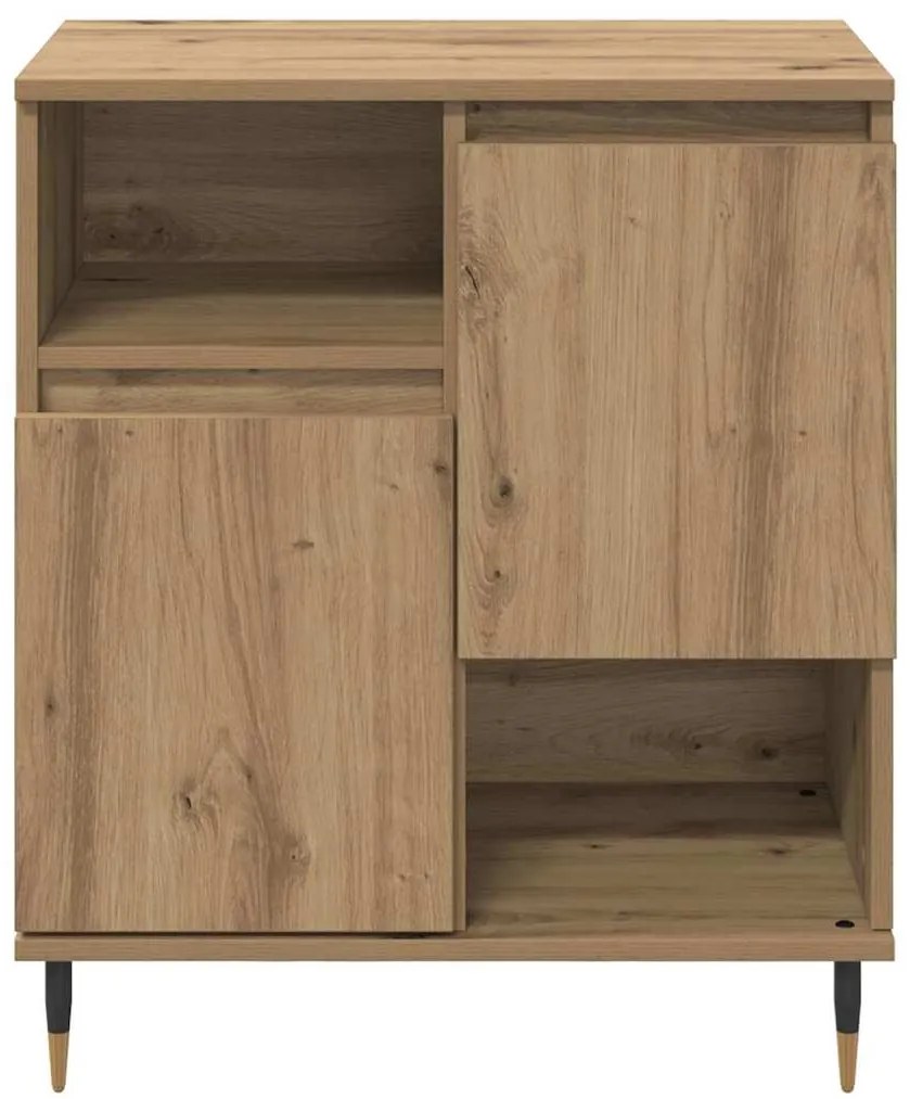 vidaXL Πλαϊνό γραφείο artisan δρυς 60 x 35 x 70 cm Επεξεργασμένο ξύλο