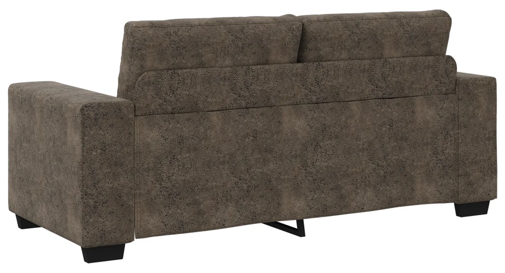 vidaXL Καναπέας Loveseat Σκούρο Γκρι 140 εκ σε Τεχνητό Δέρμα