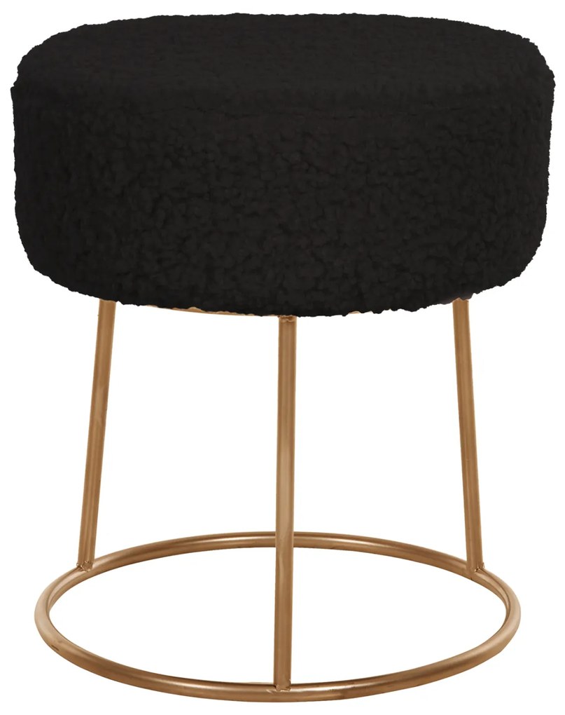 ΣΚΑΜΠΟ KARLO HM8411.24 ΑΠΟ ΜΑΥΡΟ ΜΠΟΥΚΛΕ ΜΕ ΧΡΥΣΗ ΒΑΣΗ Φ35x41Υ εκ. (1 Τεμμάχια)