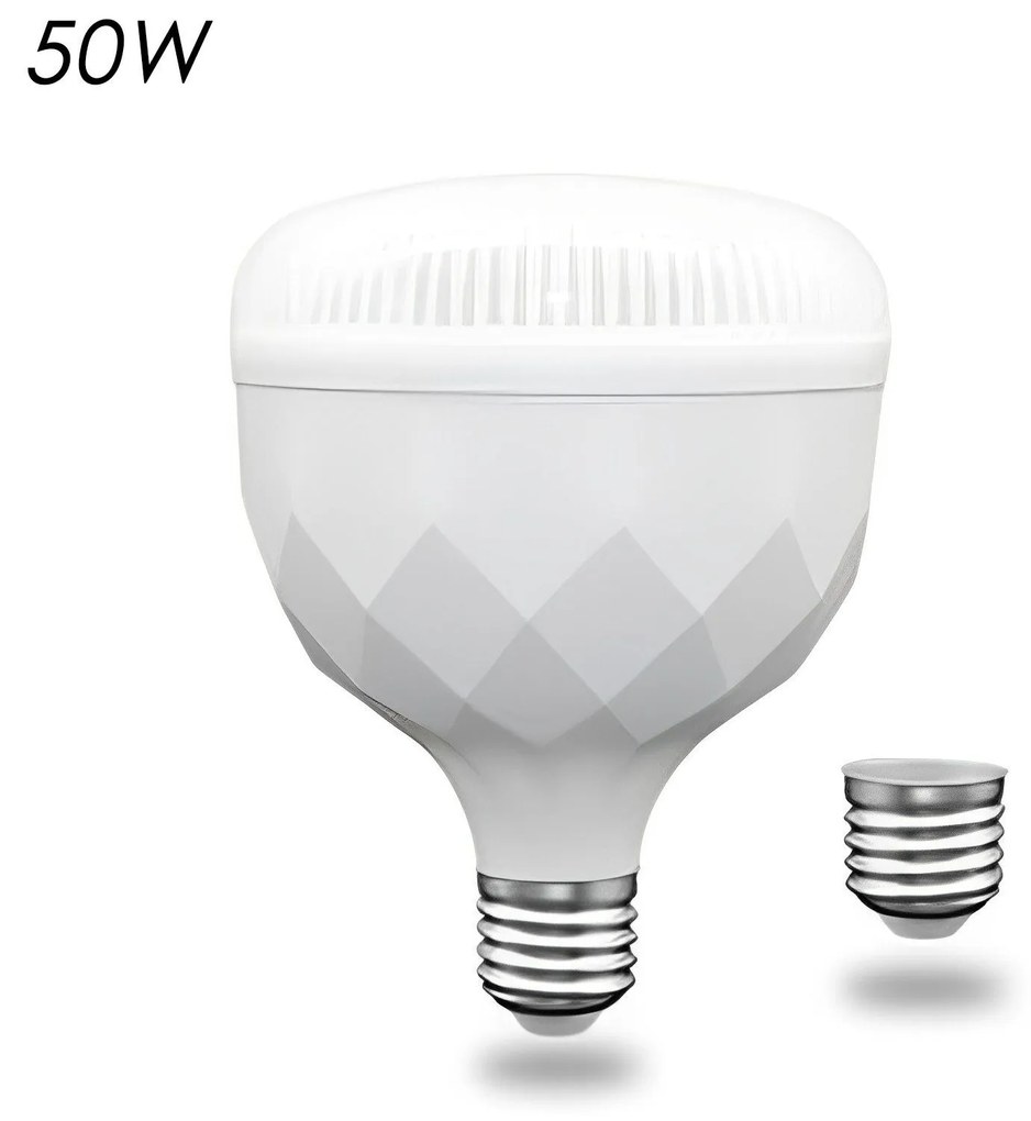 LED Λάμπα E27 50W 220V 4000LM 6500K Λευκή