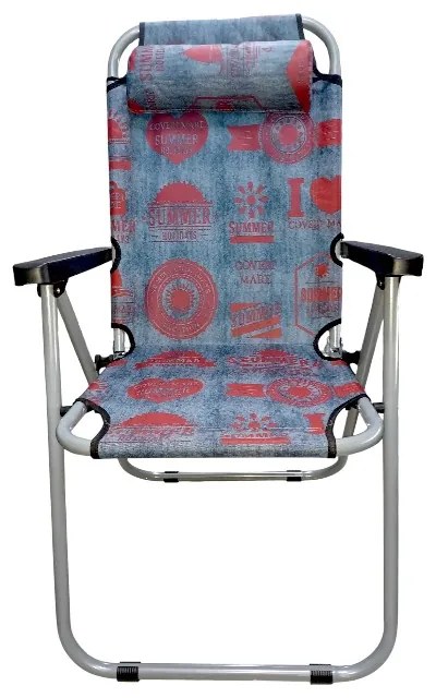 Πτυσσόμενη καρέκλα camping - 1680NZ - 241804 - Blue/Red-241804_r