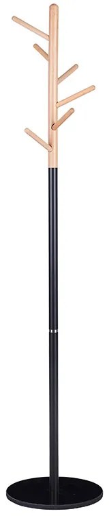 Καλόγερος ρούχων Marianna pakoworld μέταλλο μαύρο-φυσικό Φ37x169εκ