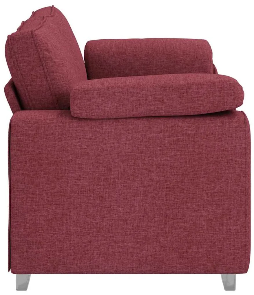 vidaXL Καναπές Κόκκινο 180 x 77 x 82 εκ ύφασμα