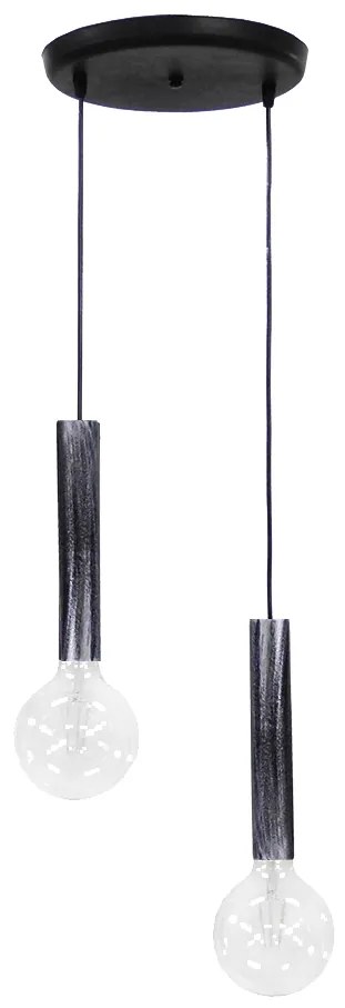 Φωτιστικό Οροφής Δίφωτο Heronia Minimal 34-0195 Silver