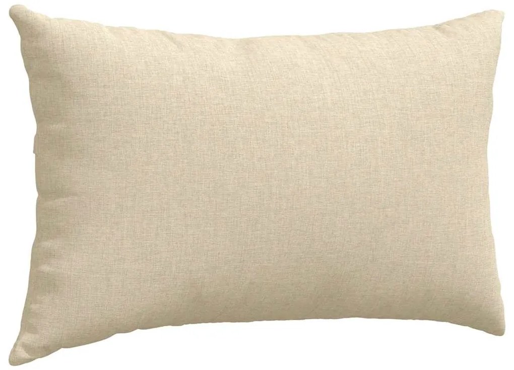 vidaXL Μαξιλάρι Καναπέ 2 pcs Κρεμ 50 x 30 cm ύφασμα