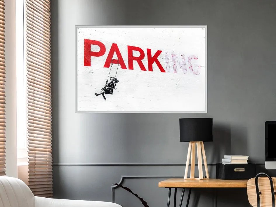 Αφίσα - Banksy: Park(ing) - 30x20 - Χρυσό - Χωρίς πασπαρτού