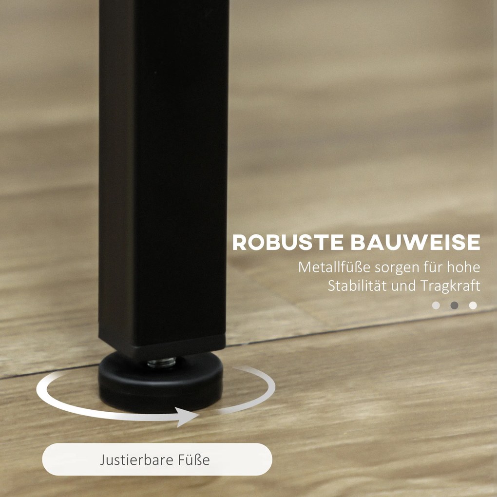 HOMCOM Σετ Μπάρας 5 τεμαχίων σε Βιομηχανικό Σχέδιο, 1 Τραπέζι Μπάρας, 4 Σκαμπό Μπάρας, Σετ Καθιστικού, Τραπέζι Κουζίνας, Μαύρο + Καφέ