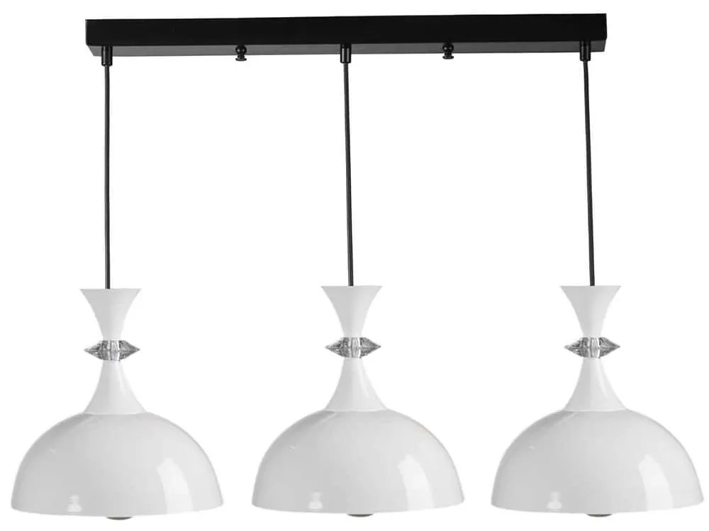 Φωτιστικό Οροφής - Ράγα 534LUN3886 65x20x70cm 3xE27 40W White Opviq