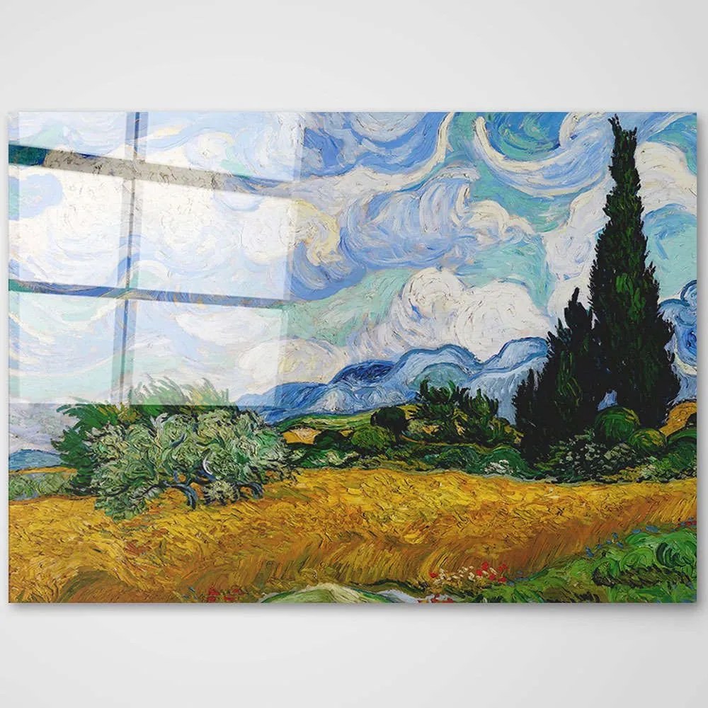 Πίνακας Γυάλινος 698GLS1688 100x70cm Multi Wallity Οριζόντιοι Glass
