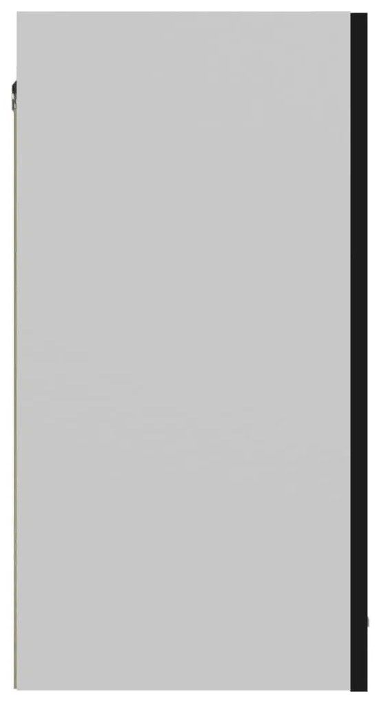 Ντουλάπι Κρεμαστό Μαύρο 60 x 31 x 60 εκ. από Επεξ. Ξύλο - Μαύρο