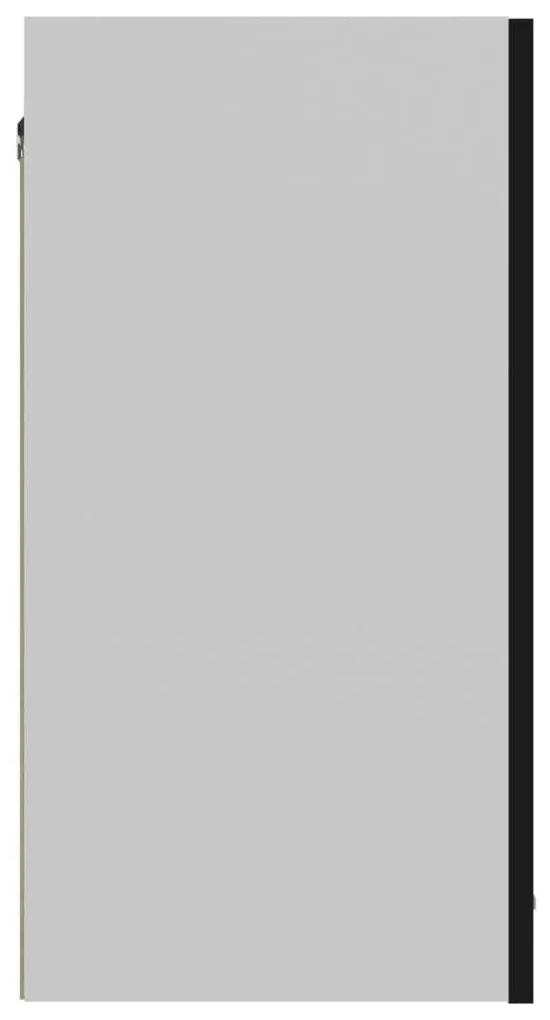 Ντουλάπι Κρεμαστό Μαύρο 60 x 31 x 60 εκ. από Μοριοσανίδα - Μαύρο