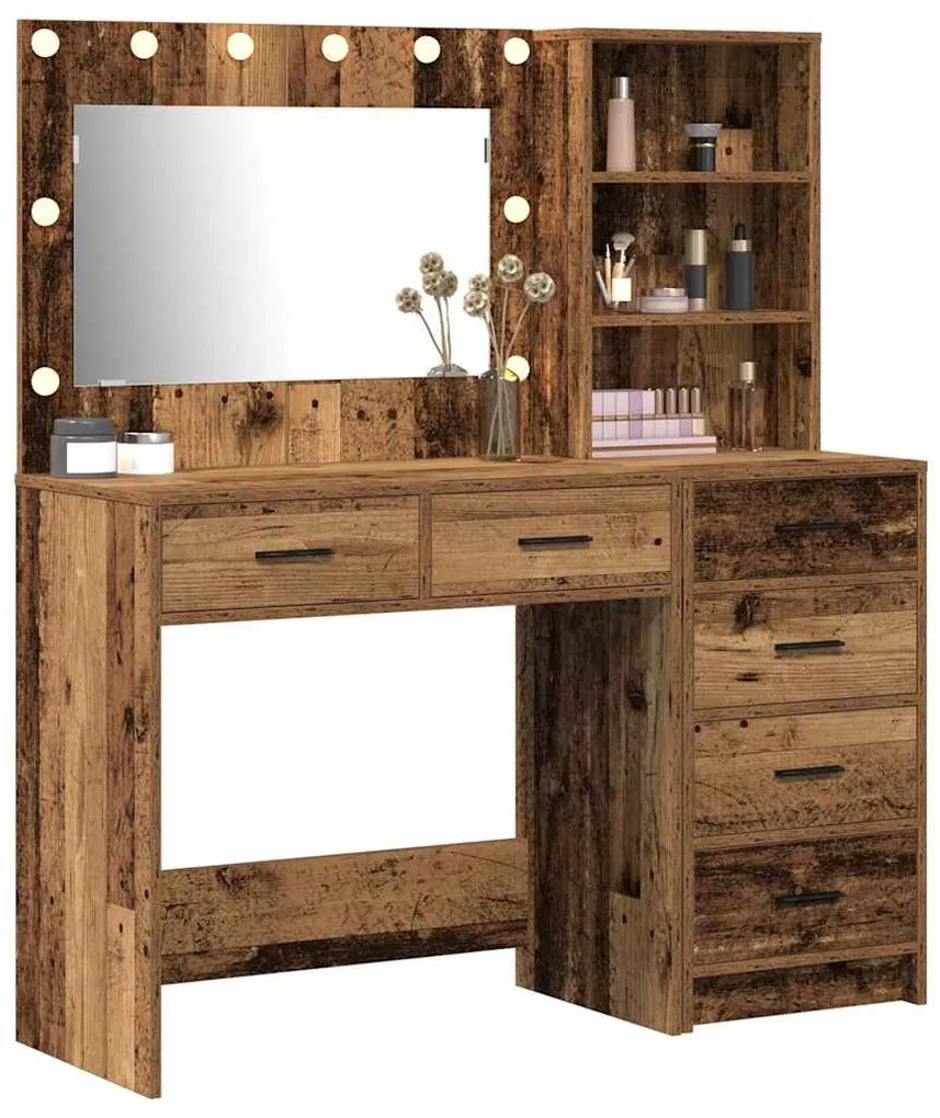 vidaXL Τραπέζι περιποίησης Καφέ 78.5 x 41 x 135 εκ Επεξεργασμένο ξύλο