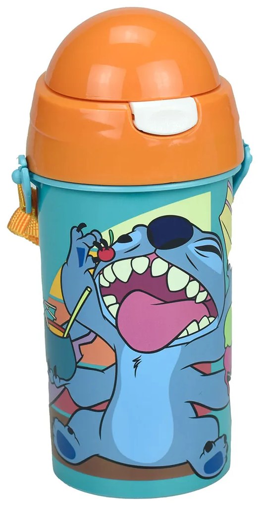 Παγούρι 500ml Με Καλαμάκι Gim FD Lilo &amp; Stitch