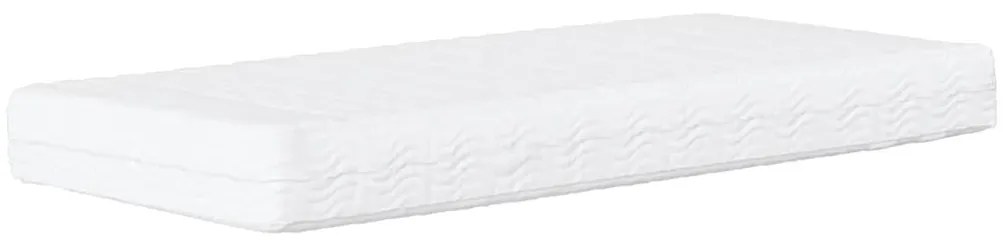 vidaXL Καναπές Κρεβάτι με Στρώμα Μαύρο 80 x 200 εκ. Υφασμάτινο