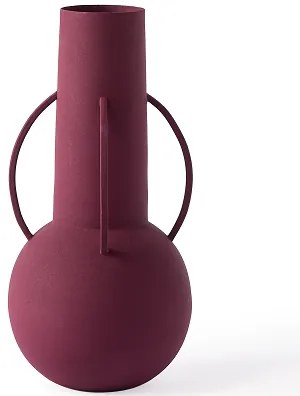 Βάζο Roman Evening Μεταλλικό Μωβ L17xB17xH34,5cm POLSPOTTEN