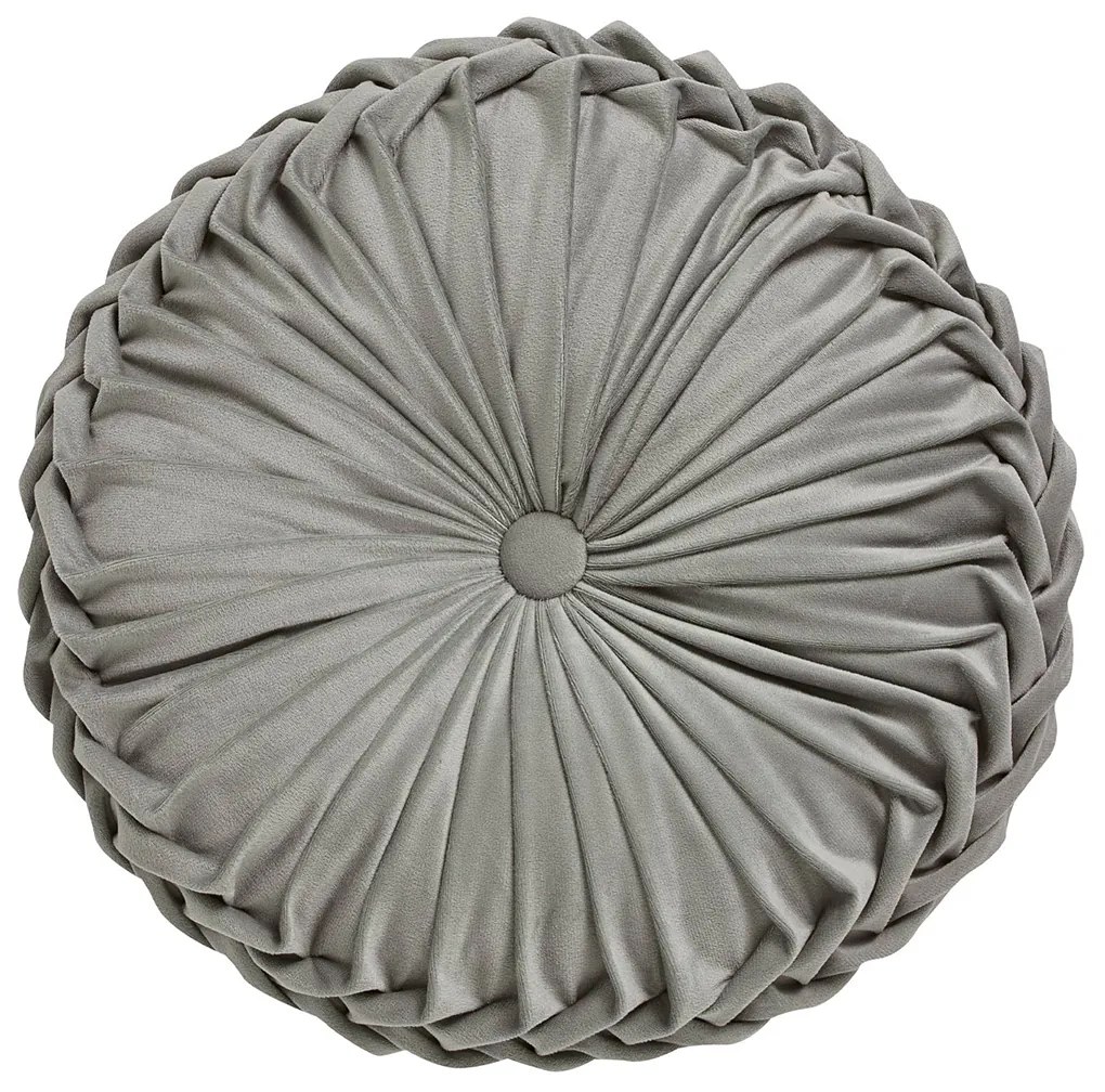 Βελουτέ Διακοσμητικό Μαξιλάρι (Φ40) Das Home Cushions 0251 Grey