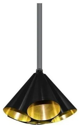 Κρεμστό Φωτιστικό Οροφής 7xE27 Φ43cm Μέταλλο Luma Lighting-106-05606-14-black-gold-Μαύρο-Χρυσό 106-05606-14-black-gold