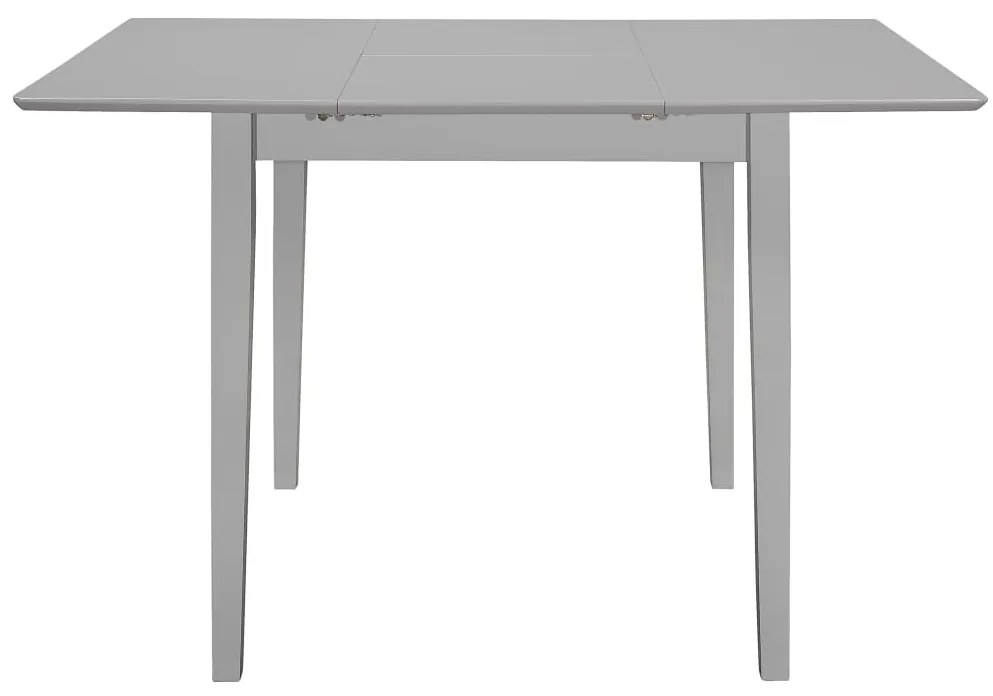 vidaXL Τραπεζαρία Επεκτεινόμενη Γκρι (80-120) x 80 x 74 εκ. από MDF