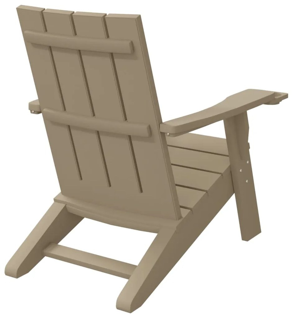 vidaXL Καρέκλα Κήπου Adirondack Αν. Καφέ 75x88,5x89,5 εκ. Πολυπρ/λένιο