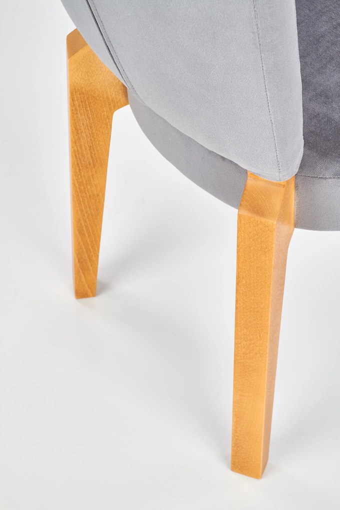 ROIS chair, color: honey oak / grey DIOMMI V-PL-N-ROIS-KR-D.MIODOWY/POPIEL