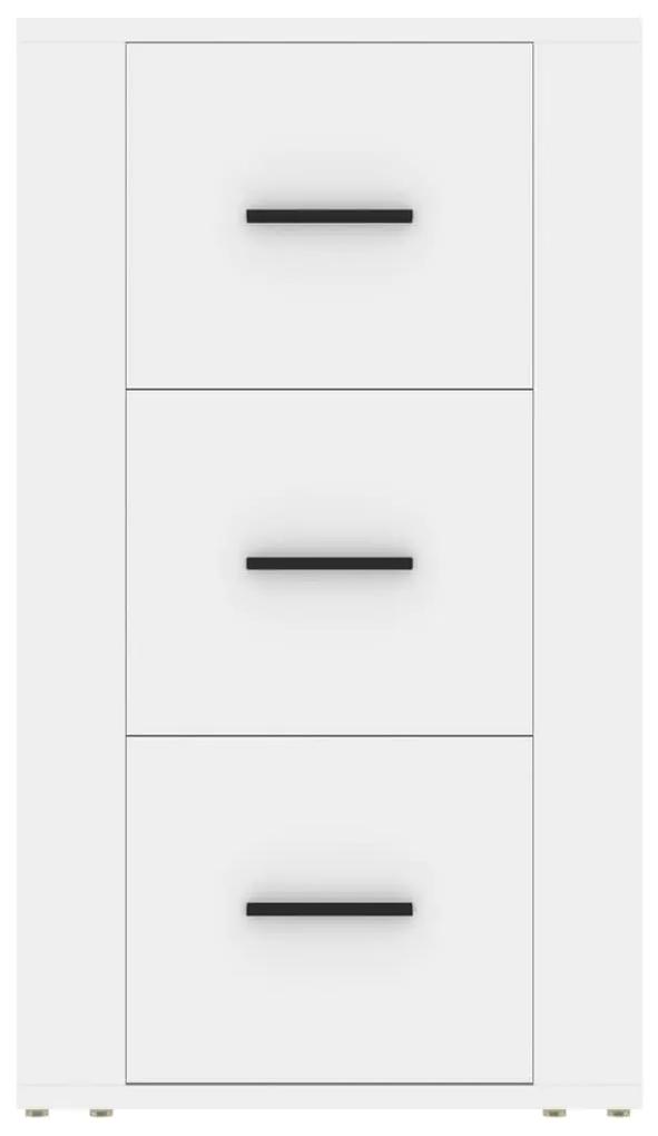 Συρταριέρα Λευκή 40 x 33 x 70 εκ. από Επεξεργασμένο Ξύλο - Λευκό