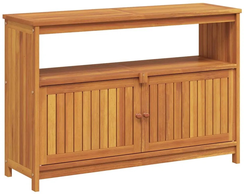 vidaXL Τραπέζι Κονσόλα Κήπου 110 x 35 x 75 εκ. από Μασίφ Ξύλο Ακακίας