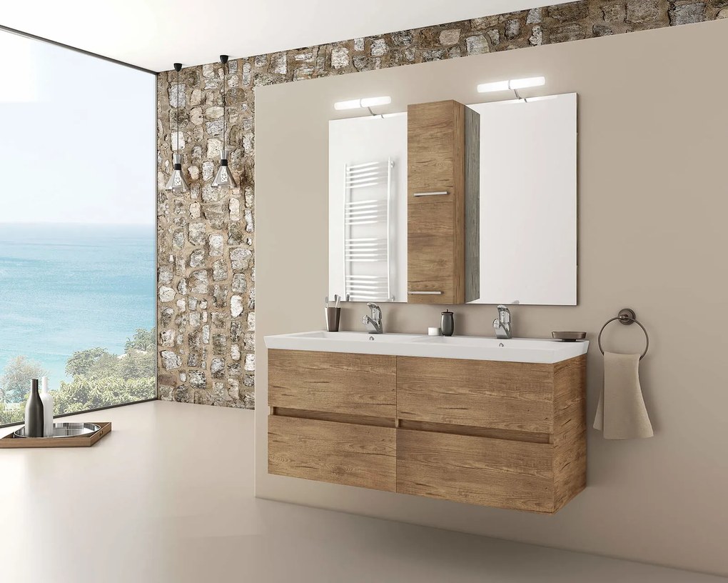 Πάγκος Κρεμαστός Drop Luxus 120-Φυσικό