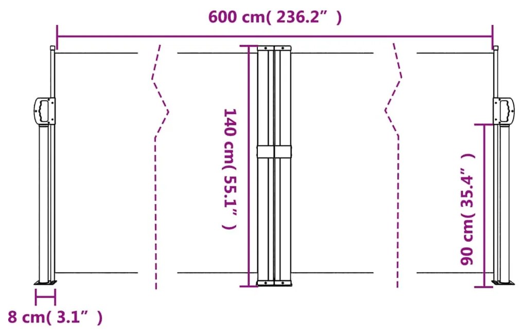 ΣΚΙΑΣΤΡΟ ΠΛΑΪΝΟ ΣΥΡΟΜΕΝΟ ΤΕΡΑΚΟΤΑ 140 X 600 ΕΚ. 4004618