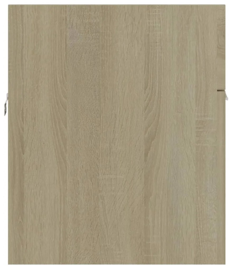 vidaXL Ντουλάπι Νιπτήρα Sonoma Δρυς 90 x 38,5 x 46 εκ. από Επεξ. Ξύλο