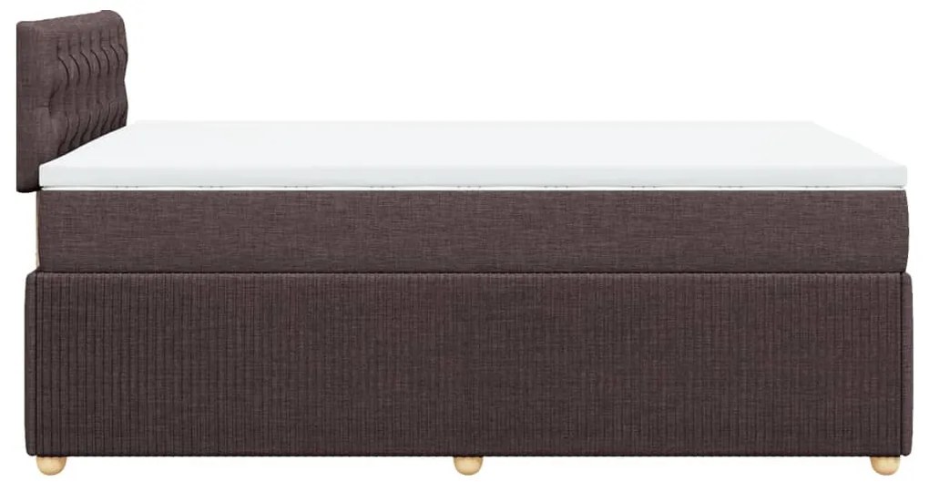 ΚΡΕΒΑΤΙ BOXSPRING ΜΕ ΣΤΡΩΜΑ ΣΚΟΥΡΟ ΚΑΦΕ 120X200 ΕΚ. ΥΦΑΣΜΑΤΙΝΟ 3289733