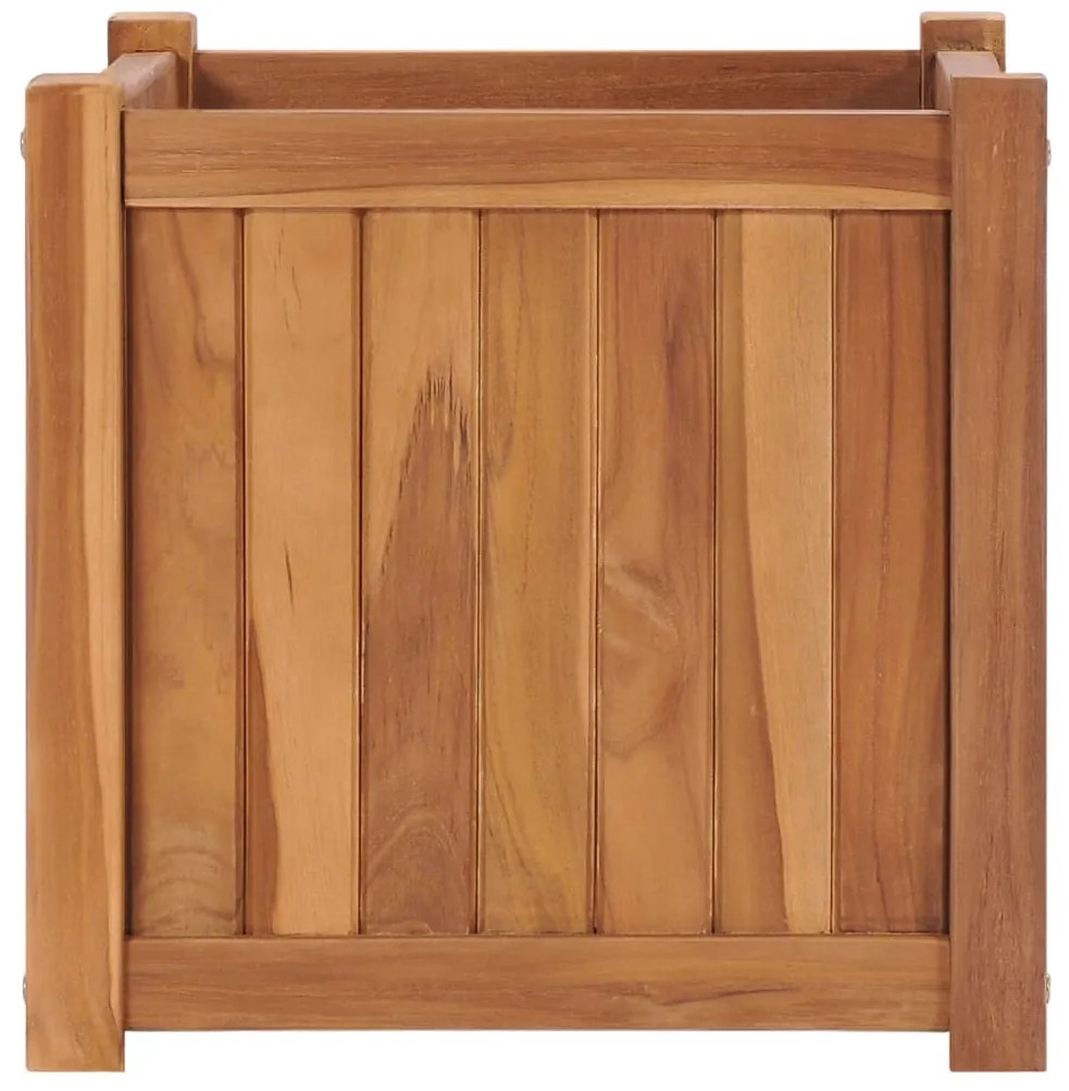 vidaXL Ζαρντινιέρα Υπερυψωμένη 40 x 40 x 40 εκ. από Μασίφ Ξύλο Teak