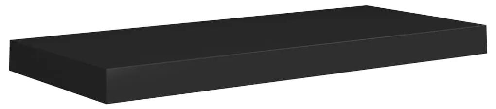 vidaXL Ράφια Τοίχου 2 τεμ. Μαύρα 60x23,5x3,8 εκ. MDF