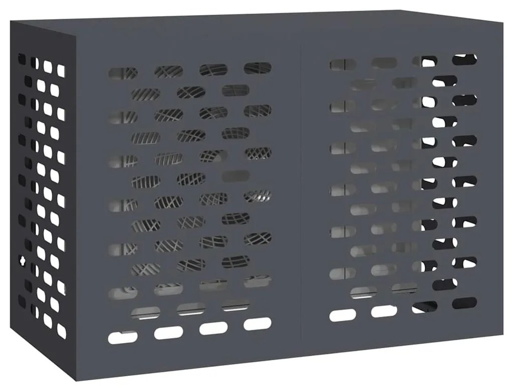 vidaXL Κάλυμμα κλιματιστικού Ανθρακί 100 x 50 x 70 cm Ατσάλι