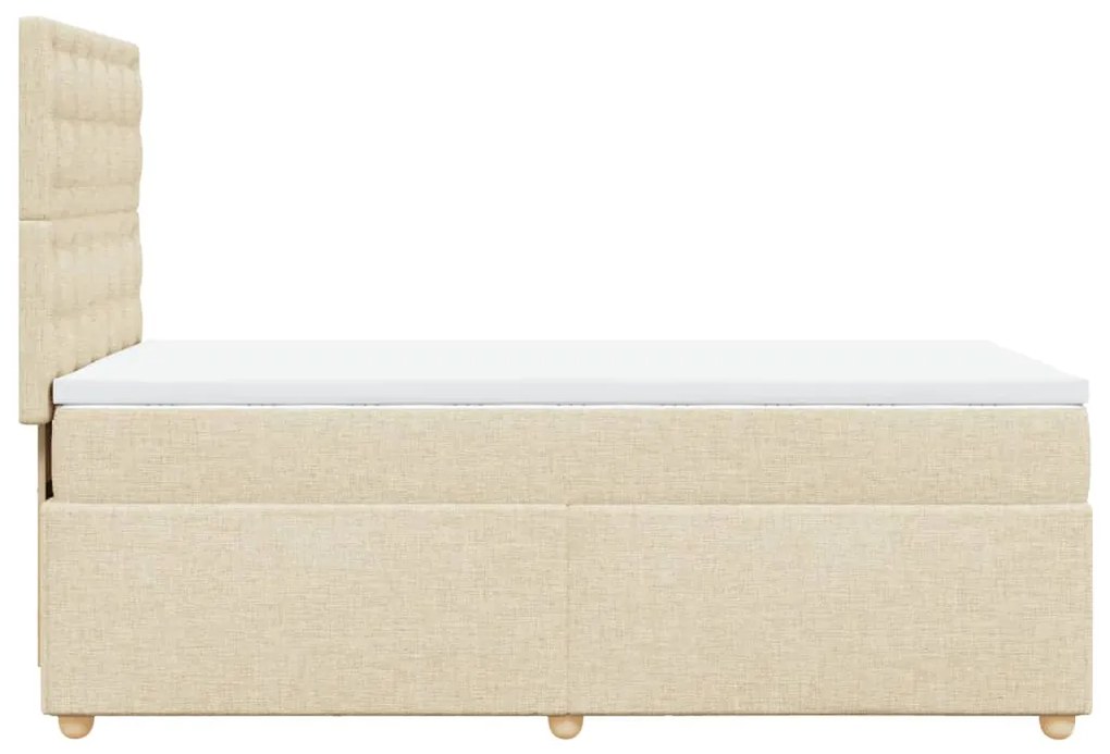 ΚΡΕΒΑΤΙ BOXSPRING ΜΕ ΣΤΡΩΜΑ ΚΡΕΜ 80 X 200 ΕΚ. ΥΦΑΣΜΑΤΙΝΟ 3293426