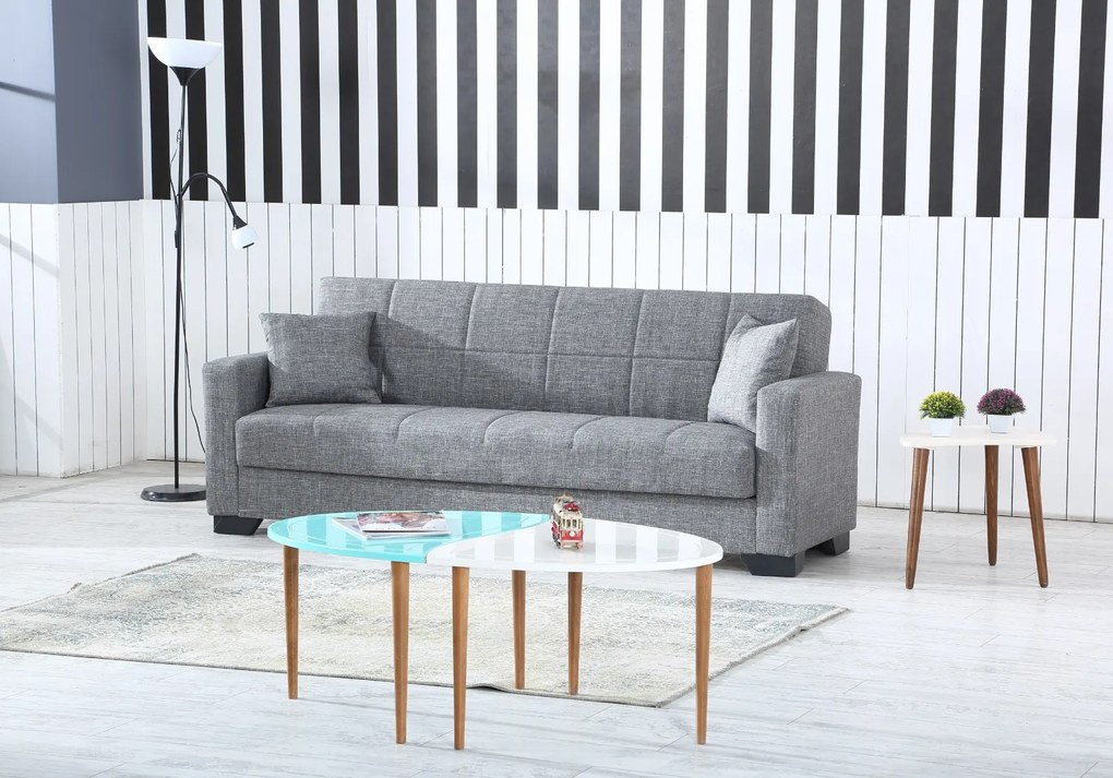 Fidelio ΚΑΝΑΠΕΣ (VETA) Μ.220*Π.80*Υ.77ΕΚ. FIDELIO-FD-VETA-GREY