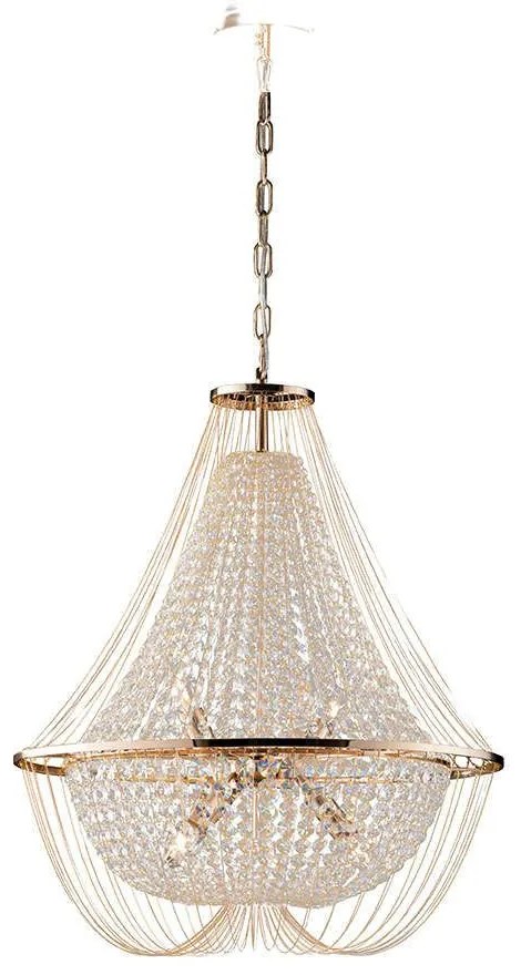 Φωτιστικό Οροφής I-Vienna-S45 Oro Gold Luce Ambiente Design Crystal