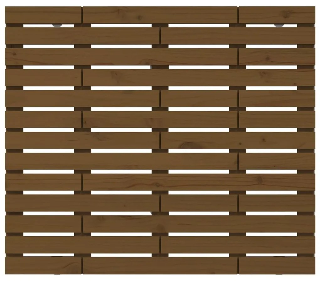 vidaXL Κεφαλάρι Τοίχου Μελί 81x3x91,5 εκ. από Μασίφ Ξύλο Πεύκου