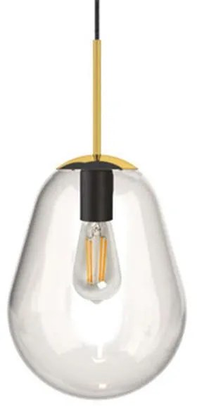 Φωτιστικό Οροφής Pear S 8673 Transparent-Gold Nowodvorski Metal, Glass