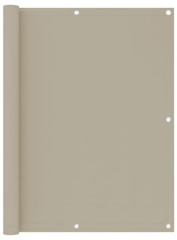 Διαχωριστικό Βεράντας Μπεζ 120 x 600 εκ. Ύφασμα Oxford