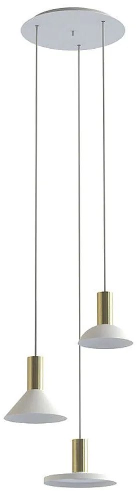 Φωτιστικό Οροφής Hermanos 8031 3xGU10 max 10W White-Solid Brass Nowodvorski Metal