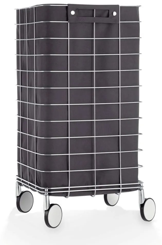 Καλάθι Απλύτων 0613794 73x35x35cm Anthracite-Chrome Decor Walther Stainless Steel