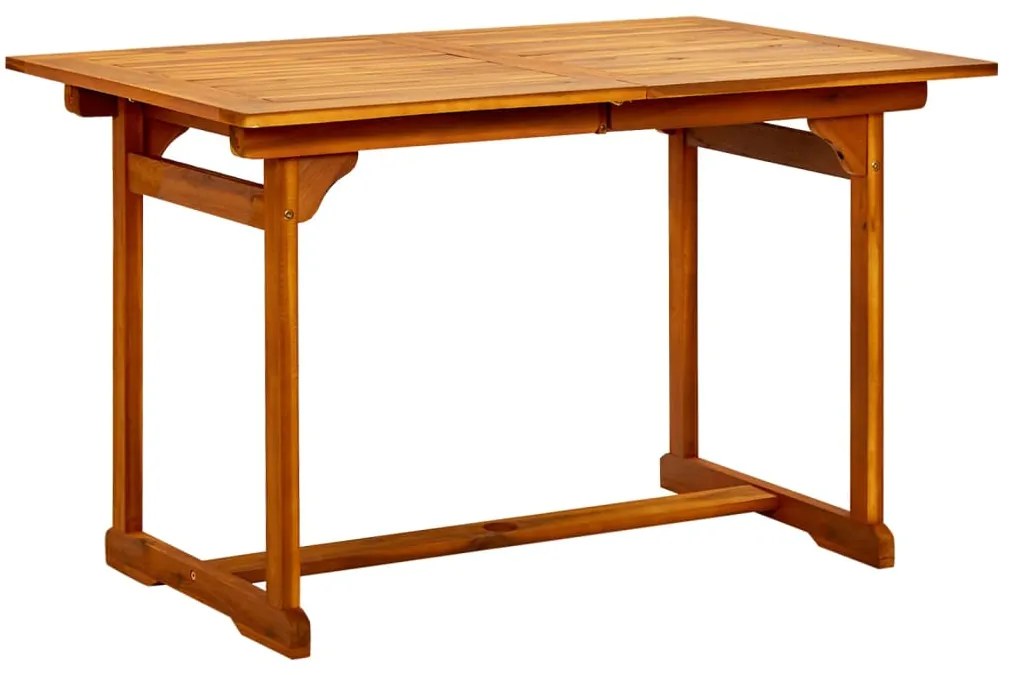 vidaXL Σετ Τραπεζαρίας Κήπου 7 Τεμαχίων από Μασίφ Ξύλο Ακακίας 120-170 εκ.