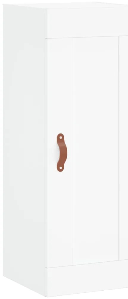 vidaXL Ντουλάπι Τοίχου Λευκό 34,5 x 34 x 90 εκ. από Επεξεργασμένο Ξύλο