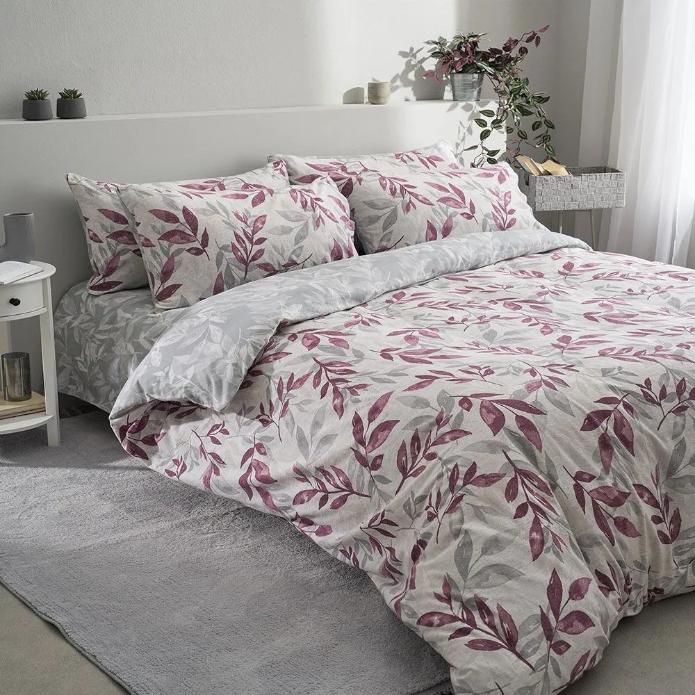 Σεντόνια Φανελένια Aspa-2 (Σετ 4τμχ) Purple Vesta Home King Size 270x270cm 100% Βαμβακερή Φανέλα