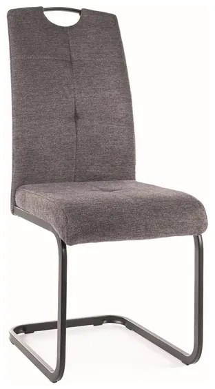 KRZESŁO AXO BREGO CZARNY STELAŻ/C. SZARY 18 DIOMMI-80-3230